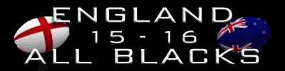 England vs All Blacks 2018